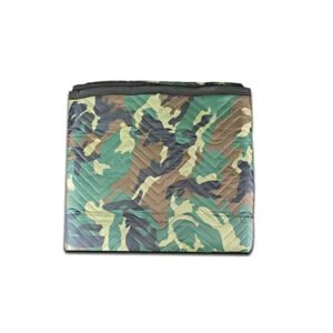 ProSeries™ ProCamo Woven Moving Pad – 72" x 80" Green/Black Heavy-Duty Padded Cover for Packing and Storage | Machine Washable, Reusable - FP2030-E