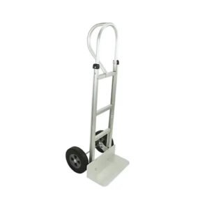 10" Hard Rubber Tires Akita Aluminum Hand Truck - HT6028 | 550 lb Load Capacity, Ergonomic Design for Easy Maneuverability | Ideal for Warehouse & Home Use
