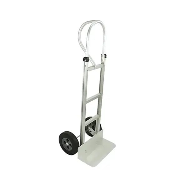 10" Hard Rubber Tires Akita Aluminum Hand Truck - HT6028 | 550 lb Load Capacity, Ergonomic Design for Easy Maneuverability | Ideal for Warehouse & Home Use