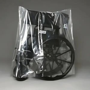 50" x 45" x 1 Mil Polyethylene Dining Chair and Wheelchair Cover - Durable, Clear Protection for Homes and Healthcare Facilities - PL1125