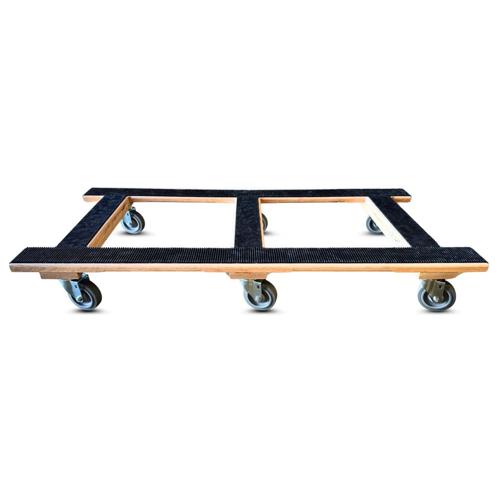 RoverMax CentiRoller Dolly | 50"x24" Deck | 4" Diameter 6-Wheel H-Frame Dolly with 1250 lbs Capacity for Professional Movers - Image 2